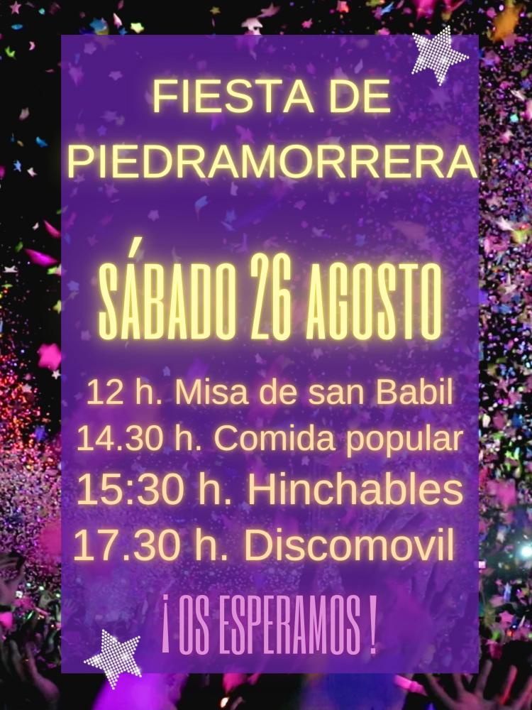 Imagen Fiestas de Piedramorrera, sábado 26 de agosto