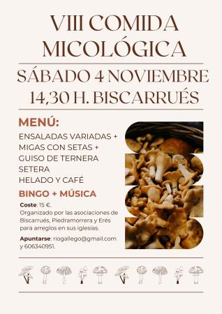 Imagen Comida Micológica en Biscarrués para restaurar las iglesias locales