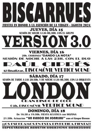 Imagen Fiestas de Biscarrués 2024 del 13 al 18 de agosto