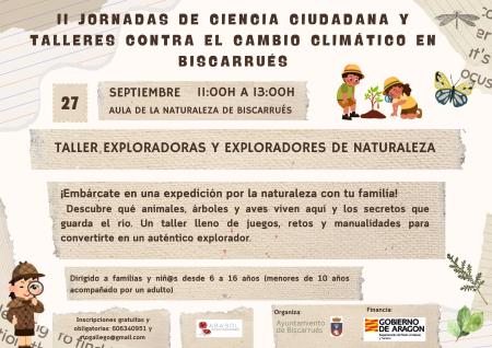 Imagen Taller “Exploradores y exploradoras de naturaleza”