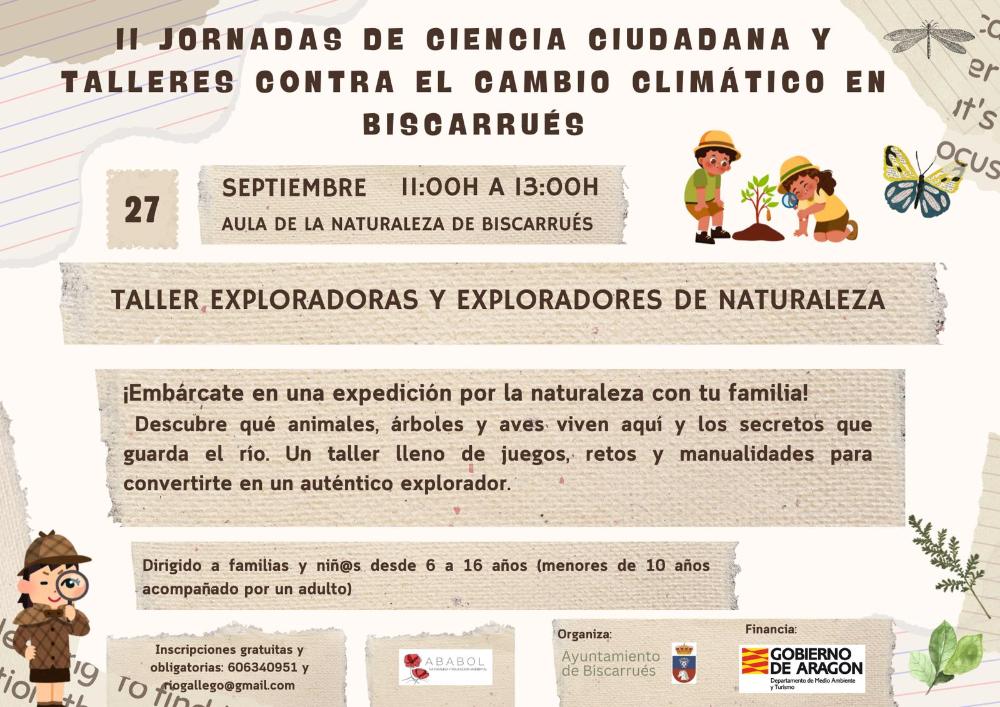 Imagen Taller “Exploradores y exploradoras de naturaleza”