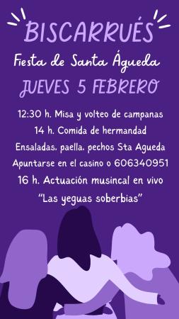 Imagen Biscarrués celebrará Santa Águeda con un encuentro intergeneracional de...