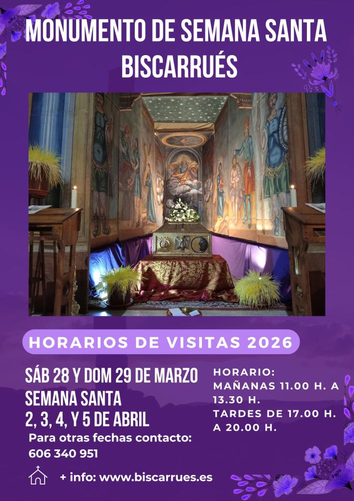 Imagen Invitación a descubrir el Monumento de Semana Santa de Biscarrués