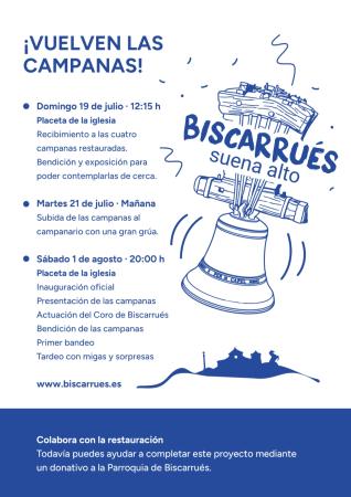Imagen Vuelven las campanas restauradas a Biscarrués