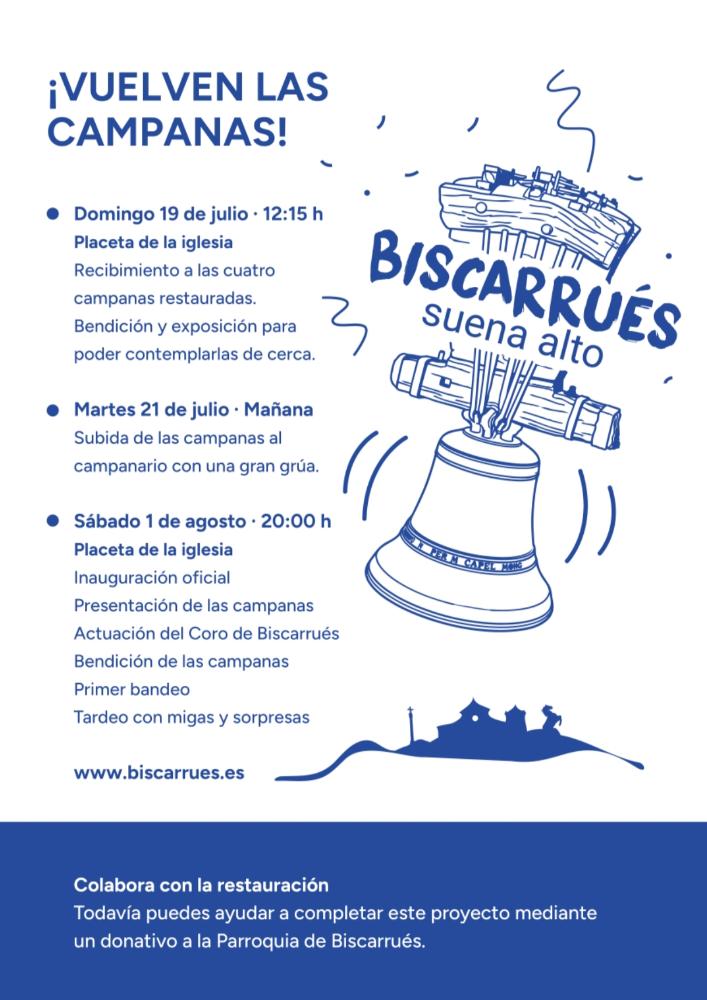 Imagen Vuelven las campanas restauradas a Biscarrués
